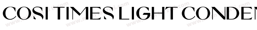 Cosi Times Light Condensed字体转换